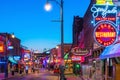 Neon signs on Beale street Royalty Free Stock Photo