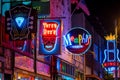 Neon signs on Beale street Royalty Free Stock Photo