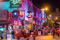 Neon signs on Beale street Royalty Free Stock Photo