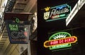 Neon signs famous bars Havana