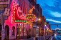 Neon signs on Lower Broadway Nashville Royalty Free Stock Photo