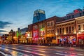 Neon signs on Lower Broadway Nashville