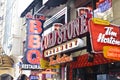 Neon signs in times square