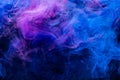 neon smoke colorful background paint blue pink