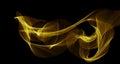 Neon Smoke. Modern abstract wide background, design of thin neon threads, gradient wave of lines, strip, texture bright glow Royalty Free Stock Photo