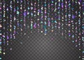 Neon Sparkles. Surreal Art. Holiday Foil. Carnival Background. P Royalty Free Stock Photo