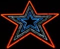 Neon Star about 100 ft tall Royalty Free Stock Photo