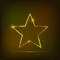 Neon star abstract background