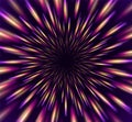 Neon star burst, colorful speed of light, cosmic hyperspace jump motion effect. Explosion in the Universe concept. Royalty Free Stock Photo