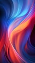 Neon striped light effect with fluid color. Abstract shining wave background. Magic screen design