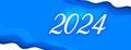 neon style 2024 new year event banner design