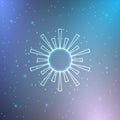 Neon sun Royalty Free Stock Photo