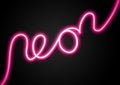 Neon text graffiti background print