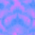 Neon Tie Dye Seamless Pattern.  Saturated Spotted Royalty Free Stock Photo