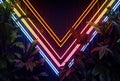 neon neon triangle jungle wallpaper tropical music