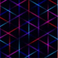 Neon triangle vivid laser grid on dark background. Eps 10 Royalty Free Stock Photo