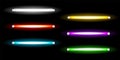 Neon tube lamps, long fluorescent colored bulbs