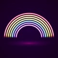 Neon tubes rainbow Royalty Free Stock Photo