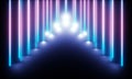 Neon Tubes with wonderful light Royalty Free Stock Photo