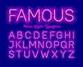 Neon typeface