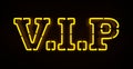 Neon VIP sign Royalty Free Stock Photo