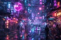 Neon Visions: Holographic Graffiti in the City of Dreams