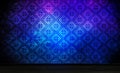 Neon wall background, night view, neon ornament Royalty Free Stock Photo