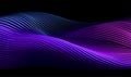 neon wave pattern dark wallpaper Royalty Free Stock Photo