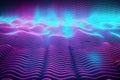 Neon wave patterned backdrop 80s retro nostalgic