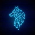 Neon Wolf sign.