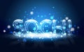 Neon Written Sochi. Winter Olympic Games 2014. Royalty Free Stock Photo