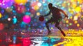 Neon 3x3 Basketball Mosaic