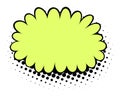 Neon Yellow Flower in Pop Art Style