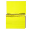 Neon Yellow Spiral-Bound Note Cards