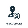 Neonatologist icon. Simple element from child development collection. Creative Neonatologist icon for web design, templates, Royalty Free Stock Photo