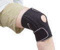 Neoprene knee brace. Royalty Free Stock Photo