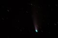 Neowise c 2020 F3 comet long shot, long exposure