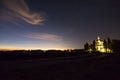 Neowise comet in the Chianti hills, Tuscany, Italy