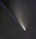 Neowise comet seen from northern hemisphere