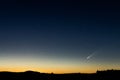 Neowise comet after sunset July 12th 2020 Royalty Free Stock Photo