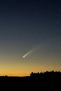 Neowise comet after sunset July 12th 2020 Royalty Free Stock Photo