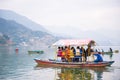 Nepal - 23 December 2016 :: boats at Phewa Lake in Nepal