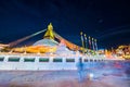 Nepal - 23 December 2016 :: The Wisdom eyes on Boudhanath stupa