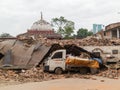 Nepal earthquake in Kathmandu Royalty Free Stock Photo