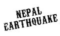 Nepal Earthquake rubber stamp