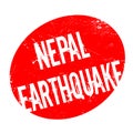 Nepal Earthquake rubber stamp