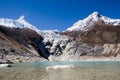 Nepal. Glacial lake at mountain Manaslu bottom Royalty Free Stock Photo