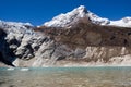 Nepal. Glacial lake at mountain Manaslu bottom Royalty Free Stock Photo