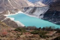 Nepal. Glacial lake at mountain Manaslu bottom Royalty Free Stock Photo