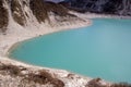 Nepal. Glacial lake at mountain Manaslu bottom Royalty Free Stock Photo